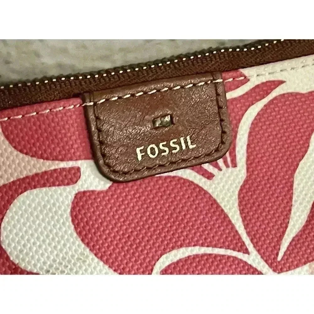 Fossil Multi- Color Floral Botanical Zip Around Clutch Wristlet